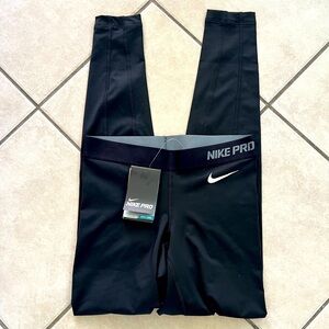 NIKE PRO TRAINING DRI-FIT BLACK LEGGINGS 28” Size XS